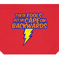 thumbnail image 3 of Inktastic These Fools Put My Cape on Backwards&reg; Superhero Baby Bandana Bib, 3 of 4