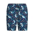 thumbnail image 3 of Picia Sea Sharks Pajama Shorts for Men, Men's Pajama Bottoms, Sleepwear,Short Pajama Pants-3X-Large, 3 of 9
