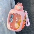 thumbnail image 4 of 15ooML Sports Water Bottle with Lanyard 1500ml Large Capacity Leak-proof PC Plastic Straw Cup BPA-Free Portable Drinkware Outdoor Travel Kettle for Camping Hiking Running Cycling Gym Workout, 4 of 7