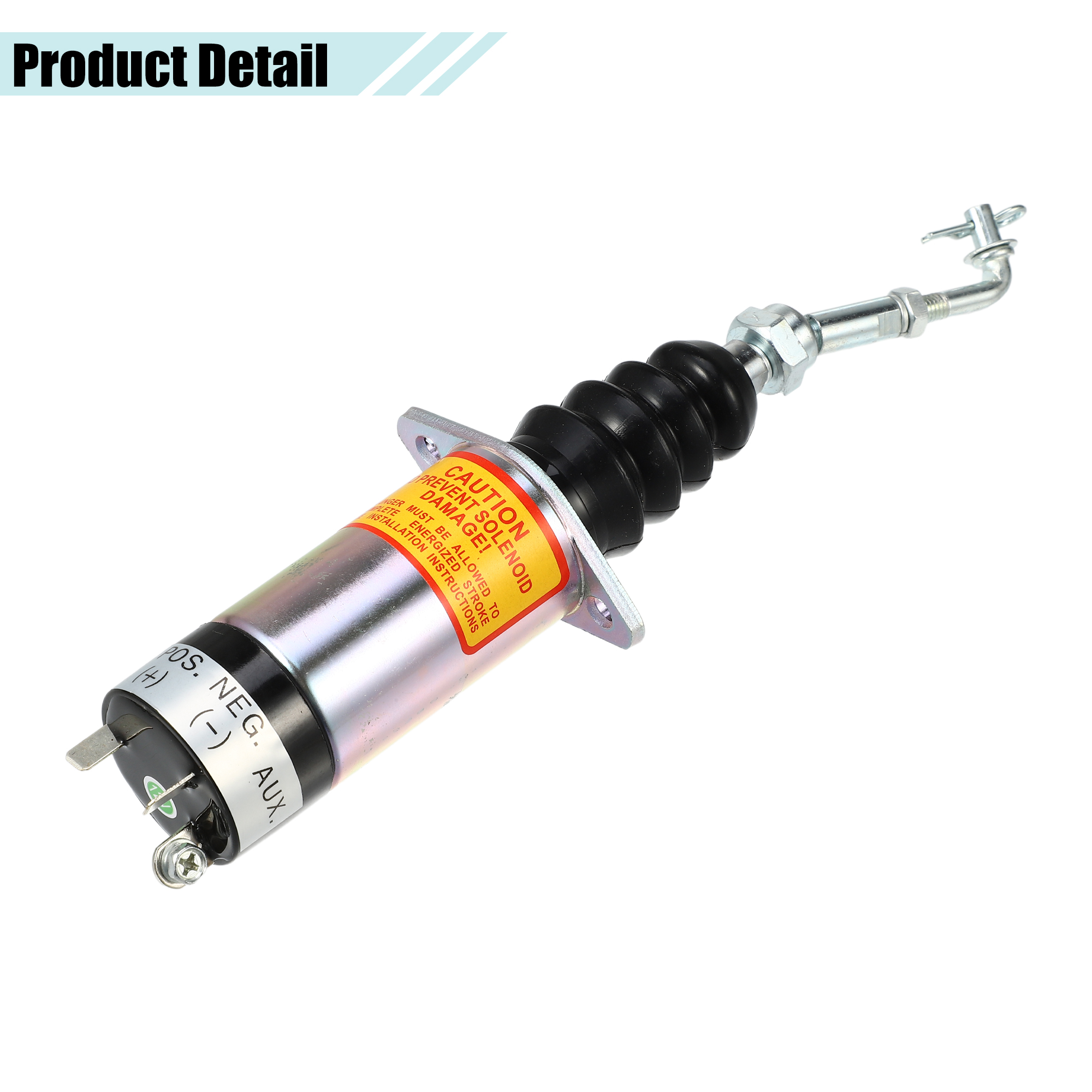 Unique Bargains Fuel Shut Off Stop Solenoid Valve for Diesel Engine