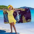 thumbnail image 2 of LYEAA Oversized Beach Towels for Adults Microfiber 75x150cm Sandproof Beach Blanket Bath Towel Seaside Sitting Blanket Lightweight Multi-Purpose Towel for Travel Vacation Swimming Pool, 2 of 8