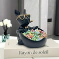 thumbnail image 2 of Bulldog Candy Bowl Decor, Heart-shaped Key Holder Bowl Candy Dish for Office Desk Figurines Entryway Table Decor, 2 of 8