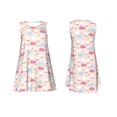 thumbnail image 3 of Bixox Robe Sans Manches à Imprimé Dansant avec Jupes et Poches, Robe Décontractée Longueur Genou pour l'Été-Moyen, 3 of 7