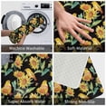 thumbnail image 4 of Xecao Sunflowers And Bird print Flannel Mat: Non-slip, 16x24in. Ideal for kitchen, bedroom, bath & living room., 4 of 9