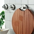 thumbnail image 4 of Anti-Fingerprint Steel Suction Cup Hooks, Durable Stainless Steel Reinstallable No Drilling for Bathroom Kitchen Robe Hanger, Small Size Smooth Surface Adhesion Classic And Simple Style, 2PCS, 4 of 5