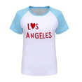 thumbnail image 3 of Hienoo Toddler Girls T Shirt Los Angeles Print Short Sleeve Tshirt Loose Leisure T-Shirt, 3 of 3