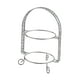 thumbnail image 1 of Soporte para servir postres de doble capa, accesorio elegante para la sala de estar. Plateado, 1 of 9
