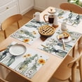 thumbnail image 5 of Spring Floral Placemats Set of 8 Pastoral Summer Botanical Watercolor Place Mats Indoor Wipeable Table Mats Washable Cloth Dining Table Placemats for Kitchen Holiday Party Home Decor 13x19 Inch, 5 of 9