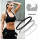 thumbnail image 4 of 9 x Men's Sports Headbands, Elastic Sports Headbands, Hairbands for Men and Women, Non-slip Headbands for Jogging Sports, Black/White/Gray, 4 of 5