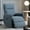 Blue, variant on MARNUR Electric Recliner Chair with USB Charge Port, Weight Capacity 360lb, One Button Free Control Angle, Fluffy Plush Backrest, Linen, Blue