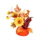 thumbnail image 5 of Adorno de hojas de arce y calabazas de Halloween para mesa de comedor, centro de mesa, decoración creativa de escritorio para cafetería, accesorio de Estilo B, 5 of 8