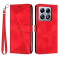 thumbnail image 1 of For Xiaomi 14T Pro Case Handbag Imprinted Triangle Leather Phone Cover - Green, 1 of 5
