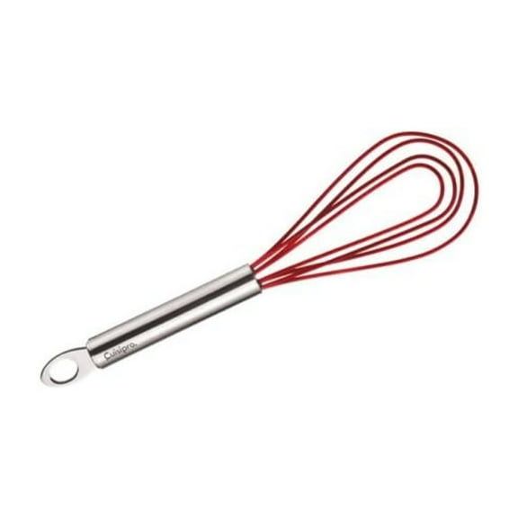 Cuisipro 8-Inch Silicone Flat Whisk, Red