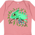 thumbnail image 4 of Inktastic Tiny, Cute Chameleon Boys or Girls Long Sleeve Baby Bodysuit, 4 of 5