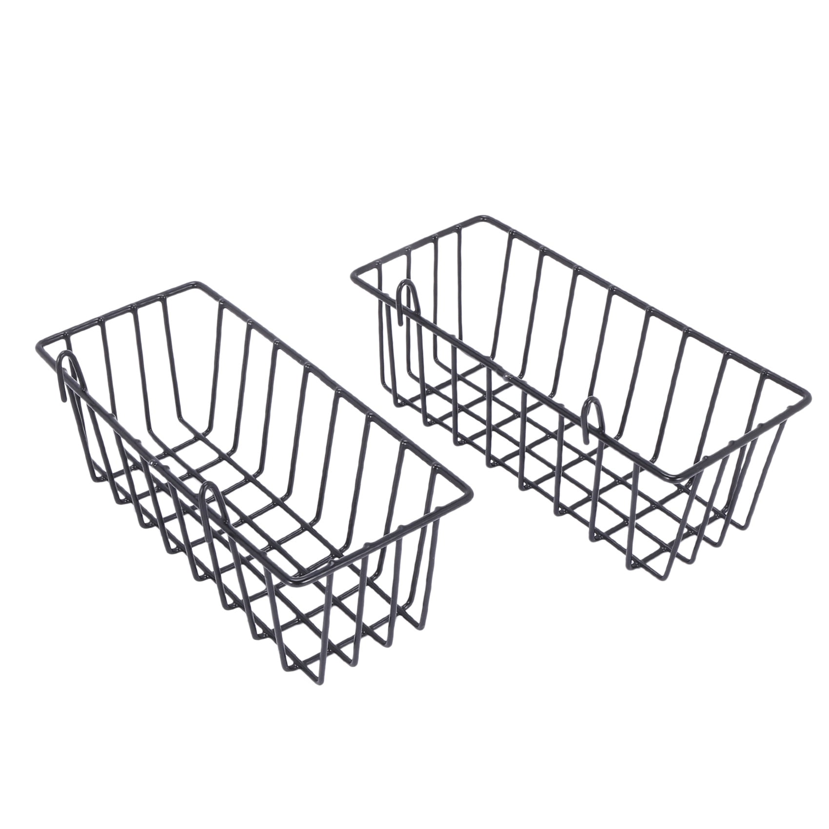 2 Pack Wall Grid Panel Hanging Wire Basket,Grid Wall Storage Basket