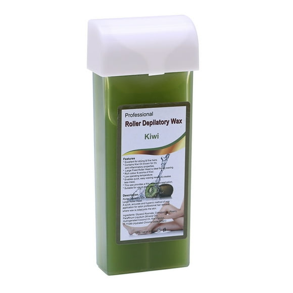 Graflsoa 100g Kiwi Warm Wax Roll-On for Smooth Hair Removal, Gentle & Effective Body Waxing, Multi-Flavored Depilatory Wax for All Skin Types