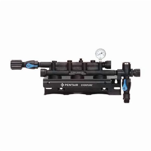 Everpure Triple Filter Head Assembly,3/4",FNPT EV927223-75