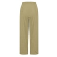 thumbnail image 4 of ZHYou No Boundarie Corduroy Sweatpants for Women Wide Leg Texture Drawstring Baggy High Waisted Pants with Pockets,Beige,Size M, 4 of 9
