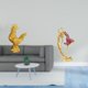 thumbnail image 2 of Figura de resina de una gallina bailando ballet. Estatua de bailarina. Adorno coleccionable. Ideal para regalar o decorar el hogar., 2 of 8