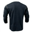 thumbnail image 3 of Men's Henley Long Sleeve Shirts Casual Button T-Shirt Classic Basic Lightweight Pullover Cotton Tees Fashion Tops, 3 of 5