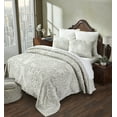 thumbnail image 2 of Better Trends 2 Piece Twin Bedspread Set 100% Cotton Tufted Floral Vineyard Pattern Soft & Luxurious Feel, Machine Washable (Ivory) Rylee Collection, 2 of 8
