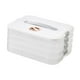 thumbnail image 5 of Organizador de albóndigas Macarena Contenedor de almacenamiento de alimentos con tapa y asa contenedor Organizador para refrigerador de 4 capas para fideos, 5 of 8