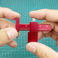 thumbnail image 3 of Model Equidistant Scribing Ruler Parallel Scribers Create Contour Isometric Scribe Building Tools, 3 of 6