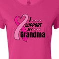 thumbnail image 4 of Inktastic Breast Cancer Awareness I Support My Grandma Pink Ribbon Women's T-Shirt, 4 of 5