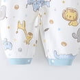 thumbnail image 5 of Akiihool Newborn Pajamas Girl Baby-girls Long Sleeve Variety Bodysuits Light Blue,3-6 Months, 5 of 6