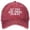 Red, variant on Washed Dad Hat with Tiger Embroidery, Unisex Adjustable Baseball Cap, Casual Humor Outdoor Headwear