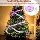 thumbnail image 5 of Luz de cuerda de doble capa de tela LED de tela LEDXmas String Light Hogar Paño Cumpleaños Luces de Copa Holiday Garden Árbol de Navidad Restaurante Cafetería Decoraciones Plata, Colorido 5m Inevent HA009794-03, 5 of 7
