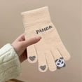 thumbnail image 6 of Nkmbld Winter Gloves for Men Women, Cute Pandas Fleece-Lined Thick Gloves Winter Warm Gloves Cycling Windproof and Cold-Resistance Touchscreen Gloves, 6 of 8