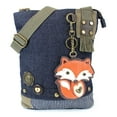 thumbnail image 4 of Sac à Main en Toile Patchée Bandoulière - Renard (Bleu Denim), 4 of 4