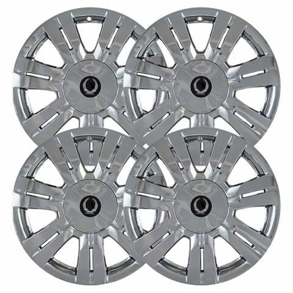 Set of 4 18 inch Chrome Wheel Skins Covers compatible with 10-16 Cadillac SRX Base Luxury Impostors for 4665 4664 Wheel Series