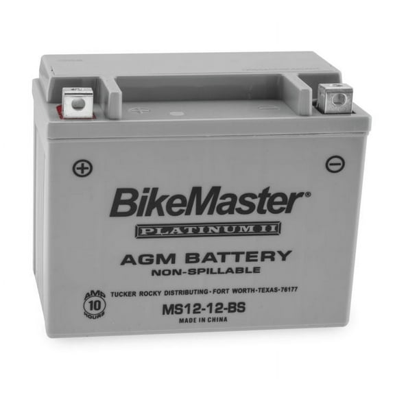 BikeMaster AGM Platinum II Battery MS12-12-BS For Triumph Bonneville SE 2009-2013