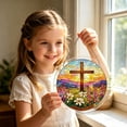 thumbnail image 3 of Acrylic Jigsaw Puzzle Suncatcher – Montessori Sun Catcher Puzzle for Windows Hanging, Fine Motor Skills Activity 7.8in #002, 3 of 6