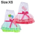thumbnail image 2 of 2 ropa para mascotas Falda fresca de tul para perros de verano Falda roja y verde mixta para mascotas MFZFUKR BST2000992-1, 2 of 6