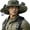 Camouflage Green, variant on Outdoor Wide Brim Sun Hat with 2 Solar Fan Sun Bucket Hat for Men Women UPF 50+ Bucket Fishing & Beach Hat with Fan Built in