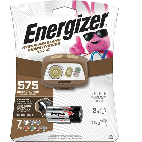 Energizer 575 Lumen Hybrid Powered LED Headlamp
