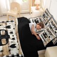 thumbnail image 5 of Catabedysis Cute Loves Pattern 7-Piece Twin Bedding For Boys,Happy Camping Camper Print Bedding Comforter Set For Boys,Multicolor,Black Reversible, 5 of 7