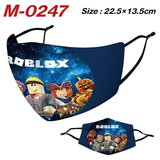 ROBLOX-mascarilla con estampado Digital alrededor del mundo Virtual, máscara antipolvo de dibujos animados a todo color, Cosplay para niñas y niños
