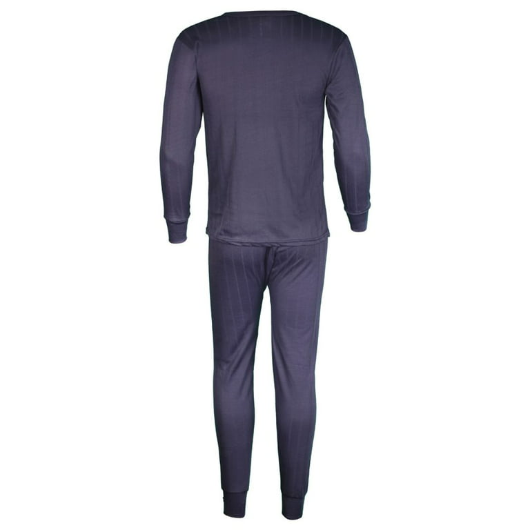 Men's Fleece-Lined Thermal Underwear Set, Pure Cotton, Thick