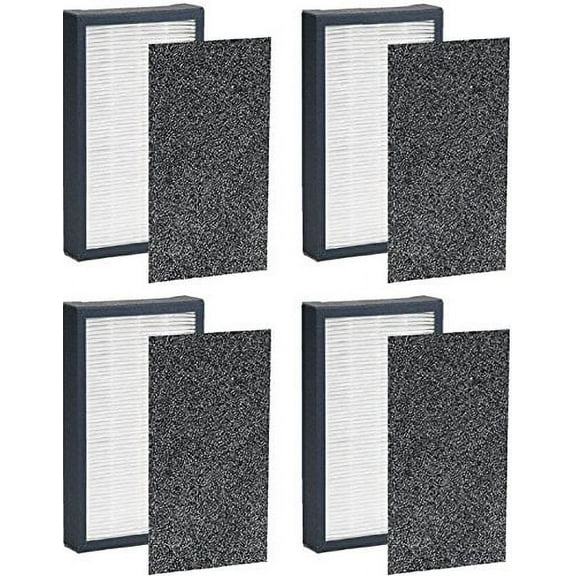 Nispira True HEPA Filter E Replacement Compatible with Germ Air Purifier Model 4100 4150BL 4150P  4 Packs