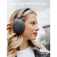 thumbnail image 4 of Restored Edifier W800BT Pro -44dB Hybrid Active Noise Cancelling Headphones, Wireless Over Ear Headphones with Bluetooth 5.4, Hi-Res Audio, AI Clear Call, Custom EQ via App, Foldable Design, Black (Refurbished), 4 of 6
