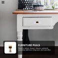thumbnail image 5 of Raindrops Golden T Shaped Acrylic Furniture Handles for Home Elegant Great for Wardrobe Closet, 5 of 6