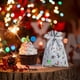 thumbnail image 4 of Bolsas de regalo navideñas con cierre con cordón - Decoraciones para fiestas navideñas de papel de aluminio 16x24cm - Patrones festivos para envoltorios y decoración del árbol, 4 of 7