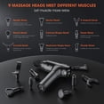 thumbnail image 3 of Massage Gun Deep Tissue, Percussion Massage Gun with 9 Attachments & 30 Speed, Handheld Electric Back Massager for Pain Relief- Gifts for Man Women, 3 of 7