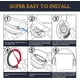thumbnail image 4 of Almohadillas para los oídos, almohadillas de repuesto para auriculares supraurales Beats Studio 3 y Studio 2, orejeras cubiertas de cuero proteico, espuma viscoelástica con cancelación de ruido, 4 of 5