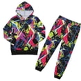 thumbnail image 3 of WOYY Toddler Boys Stylish Sweatsuit Casual Active Hoodie Sweatpants Outfits, Sizes 2-13, 3 of 3