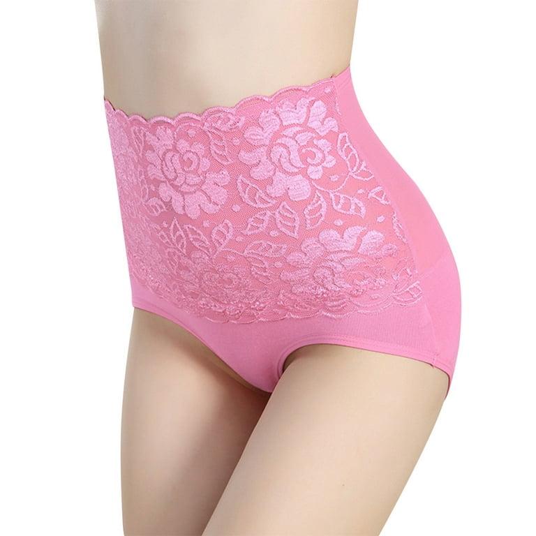 adviicd Panties for Women Naughty Play Women's Underwear, High Waist Cotton  Breathable Full Coverage Panties Brief Regular and Plus Size Pink X-Small